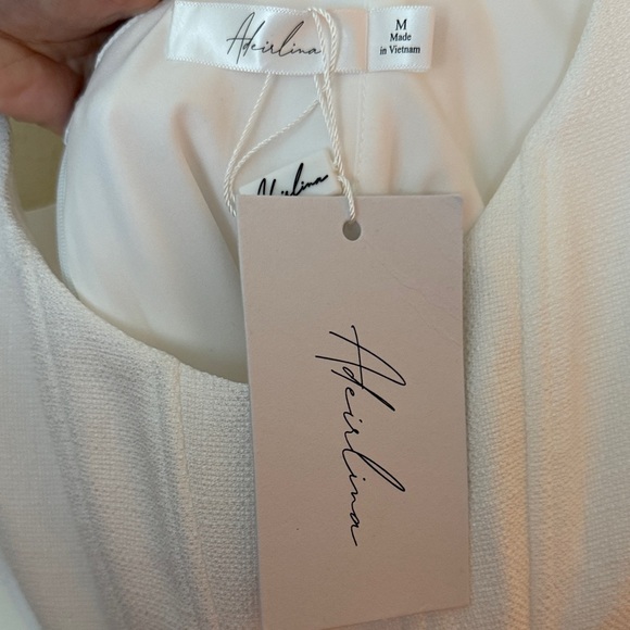 White Sleeveless Corset Mini Dress - Picture 4 of 5